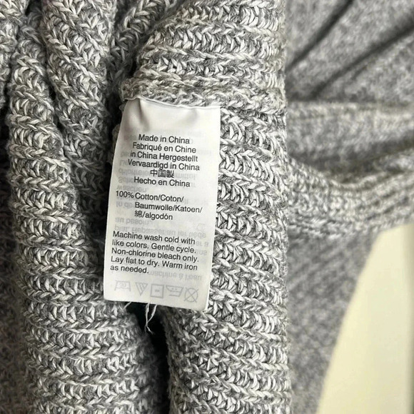 J. Crew Mercantile Heathered Gray V Neck Sweater Size M - Picture 7 of 7
